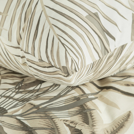 KOMPLET POŚCIELI BAWEŁNIANEJ NINA 160 X 200 CM BEŻOWY