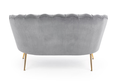 AMORINITO XL fotel wypoczynkowy popielaty / złoty