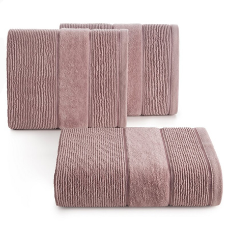 RĘCZNIK EMMA (05) 70 X 140 CM PUDROWY RÓŻ