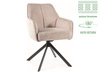 Zestaw 2 krzeseł Notti Brego beżowy (sprężyny kieszeniowe)