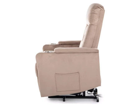Fotel rozkładany Ikar ciemny beżowy