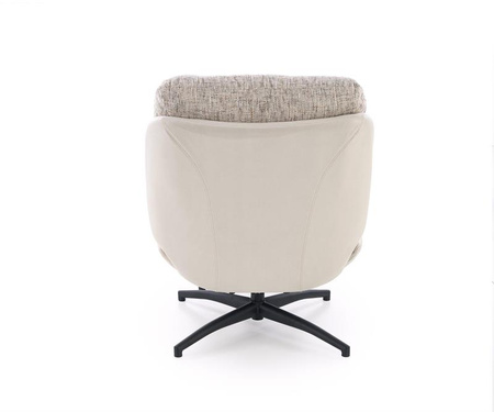 KRONOS fotel z podnóżkiem, beżowy / wielobarwny (1p=1szt)