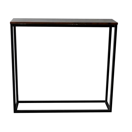 Konsola "12" 90/25/82cm z blatem z żywicy epoksydowej industrialna metalowa