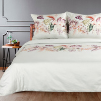 KOMPLET POŚCIELI SATYNOWEJ NIKA 42 160 X 200 CM BIAŁY