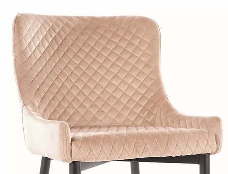 Zestaw 4 krzeseł Colin B Velvet beżowy