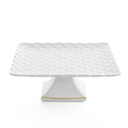 PATERA DEKORACYJNA BELIA (06) 27 X 27 X 10 CM KREMOWY