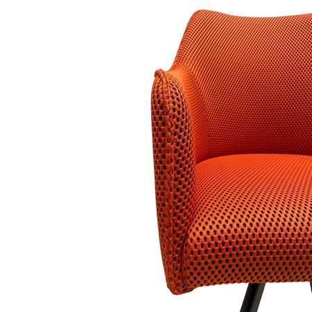 Fotel Simaron czerwony w tkaninie