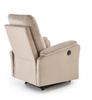 CROCUS fotel wypoczynkowy z funkcją elektrycznego rozkładania, beżowy (1p=1szt)