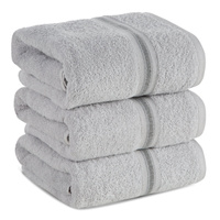 RĘCZNIK TRIS (02) 70 X 140 CM SREBRNY