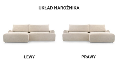 Narożnik MIKO 260x150 cm z funkcją spania