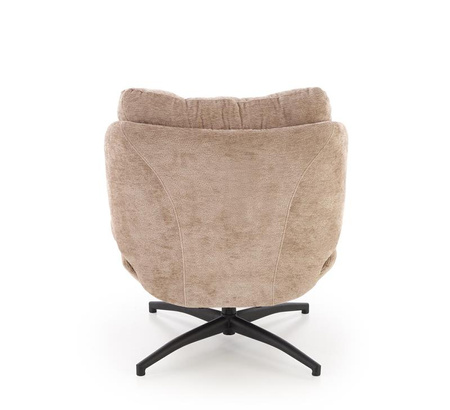 PESTO fotel z podnóżkiem / funkcja kołyski, beżowy