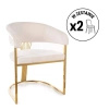 Zestaw 2 krzeseł Crown Velvet