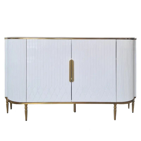 Komoda biała w stylu glamour Vivien