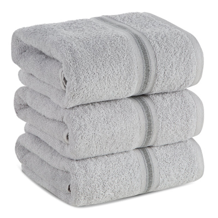 RĘCZNIK TRIS (02) 70 X 140 CM SREBRNY