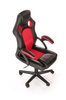 BERKEL fotel gabinetowy czarno-czerwony (1p=1szt)