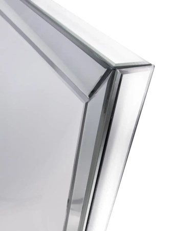 Lustro Lyssa 80/120cm klasyczne prostokątne w prostej lustrzanej ramie