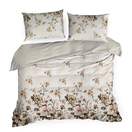 KOMPLET POŚCIELI SATYNOWEJ SPRING 41 140 X 200 CM JASNOKREMOWY