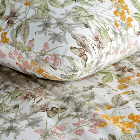 KOMPLET POŚCIELI BAWEŁNIANEJ PAULA 160 X 200 CM BIAŁY