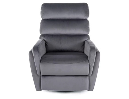 Fotel rozkładany Argos Velvet szary