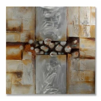 Obraz 100/100cm Pearl ręcznie malowany na aluminium