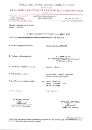 MASON fotel gabinetowy czarny (1p=1szt)