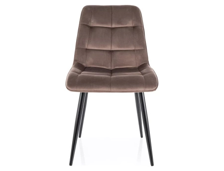 Zestaw 4 krzeseł Chic Velvet cappuccino