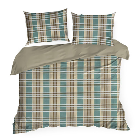 KOMPLET POŚCIELI SATYNOWEJ SPRING 65 160 X 200 CM JASNOBRĄZOWY