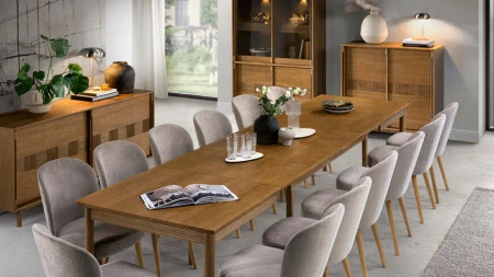 Stół rozkładany 160 / 260 x 90 CANTIERO DĄB KARMELOWY