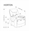 HORTON fotel wypoczynkowy popielaty (1p=1szt)