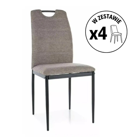 Zestaw 4 krzeseł Rip Brego beżowy