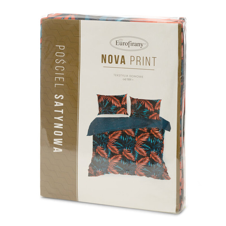 KOMPLET POŚCIELI SATYNOWEJ OVIEDO 160 X 200 CM WIELOKOLOROWY