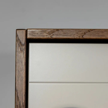 Komoda nowoczesna 3-drzwiowa 154x96x42 cm Slim Kaszmir dąb orzech