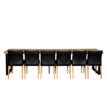 Stół rozkładany MINIMAX typ U 120 / 320 cm laminat dąb jasny