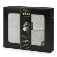 KOMPLET RĘCZNIKÓW VENUS 46 X 36 X 7 CM SREBRNY