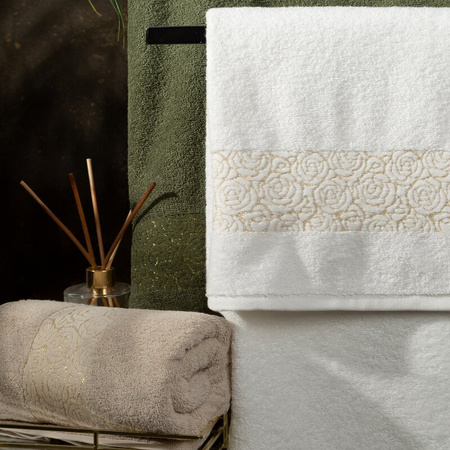 RĘCZNIK IRIS (01) 70 X 140 CM KREMOWY