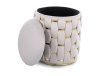 Puf Tiara Velvet ciemny beżowy