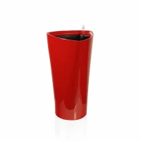 Delto reprezentacyjna donica w kolorze czerwonym z wkładem nawadniającym 22x22x41