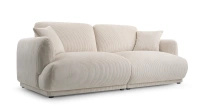 Nowoczesna sofa do salonu Chacco 206x102 cm z poduchami, tapicerowane plecy