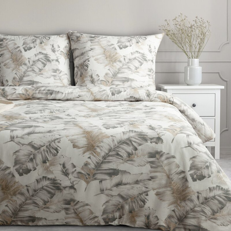 KOMPLET POŚCIELI BAWEŁNIANEJ LAYLA 220 X 200 CM BIAŁY