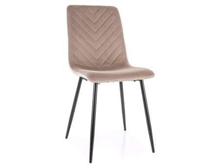 Zestaw 4 krzeseł Daren Velvet ciemny beżowy