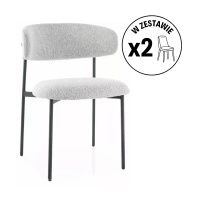 Zestaw 2 krzeseł Elton beżowy