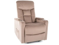 Fotel rozkładany Ikar ciemny beżowy