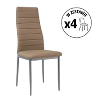 Zestaw 4 krzeseł H-261 bis alu beżowy