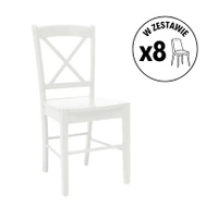Zestaw 8 krzeseł CD-56 biały