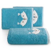 RĘCZNIK DZIECIĘCY BABY70 70 X 140 CM NIEBIESKI