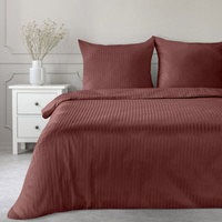 KOMPLET POŚCIELI SATYNOWEJ VERA 160 X 200 CM BURGUNDOWY