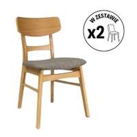 Zestaw 2 krzeseł CD-61 szary