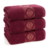 RĘCZNIK AZARI (04) 70 X 140 CM BORDOWY