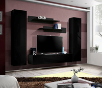 Fly A1 meblościanka czarny/czarny połysk