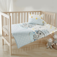 KOMPLET POŚCIELI DZIECIĘCEJ KID 11 100 X 135 CM BIAŁY